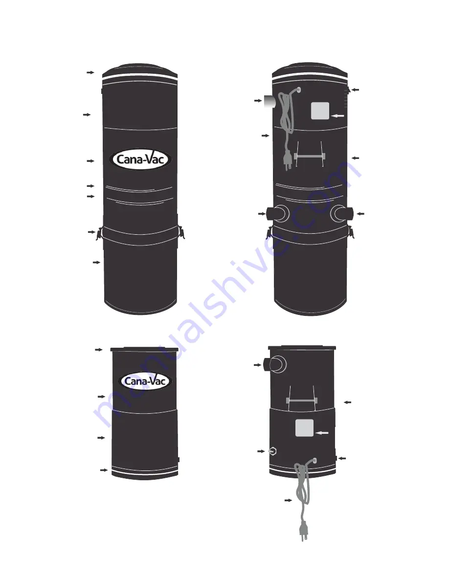 Cana-Vac Signature XLS970 Owner'S Manual Download Page 10