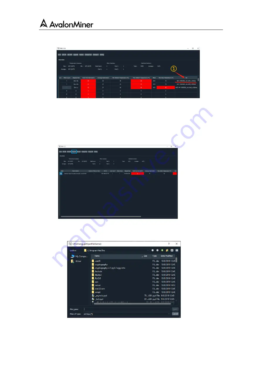 Canaan AvalonMiner 1066 Pro Скачать руководство пользователя страница 15