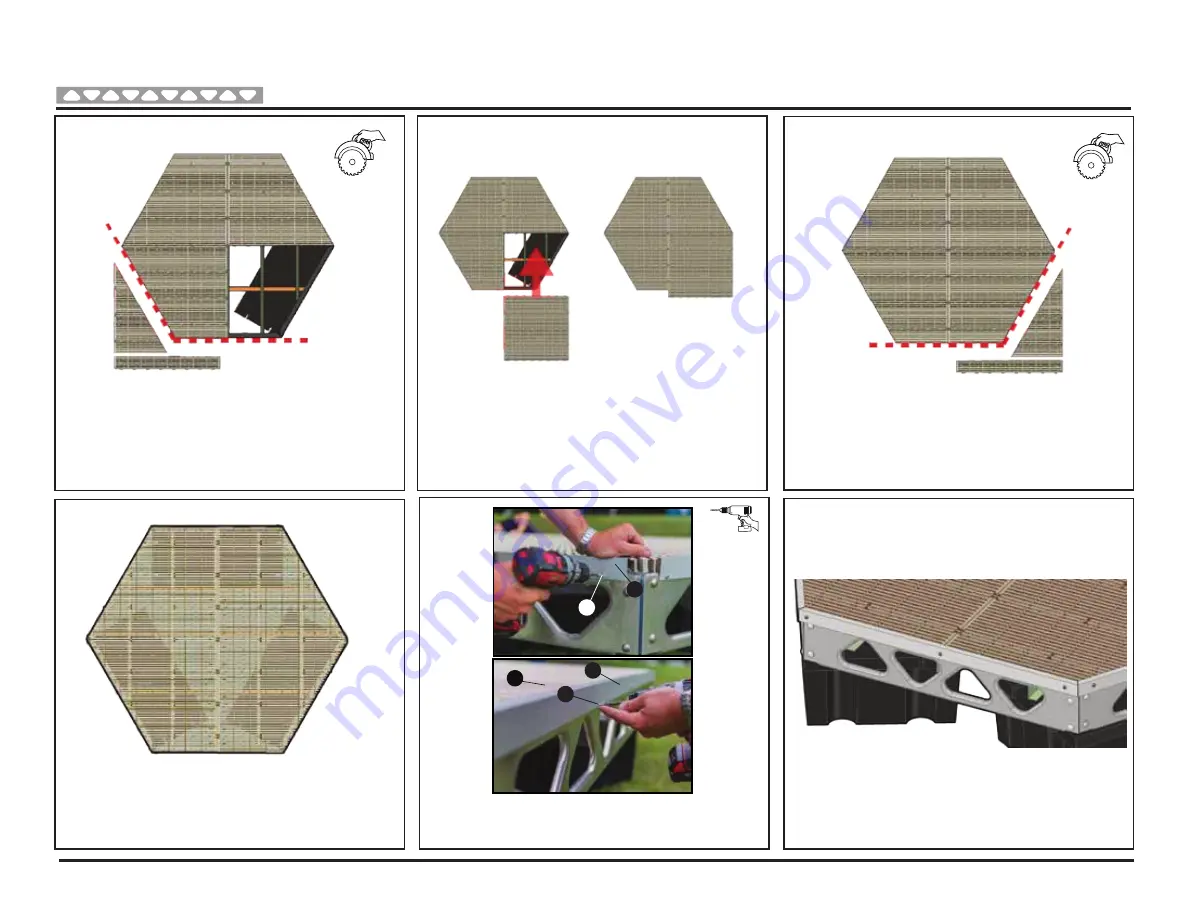 Canada Docks Do-It-Yourself Small Floating Hexagon Assembly Instructions Manual Download Page 10