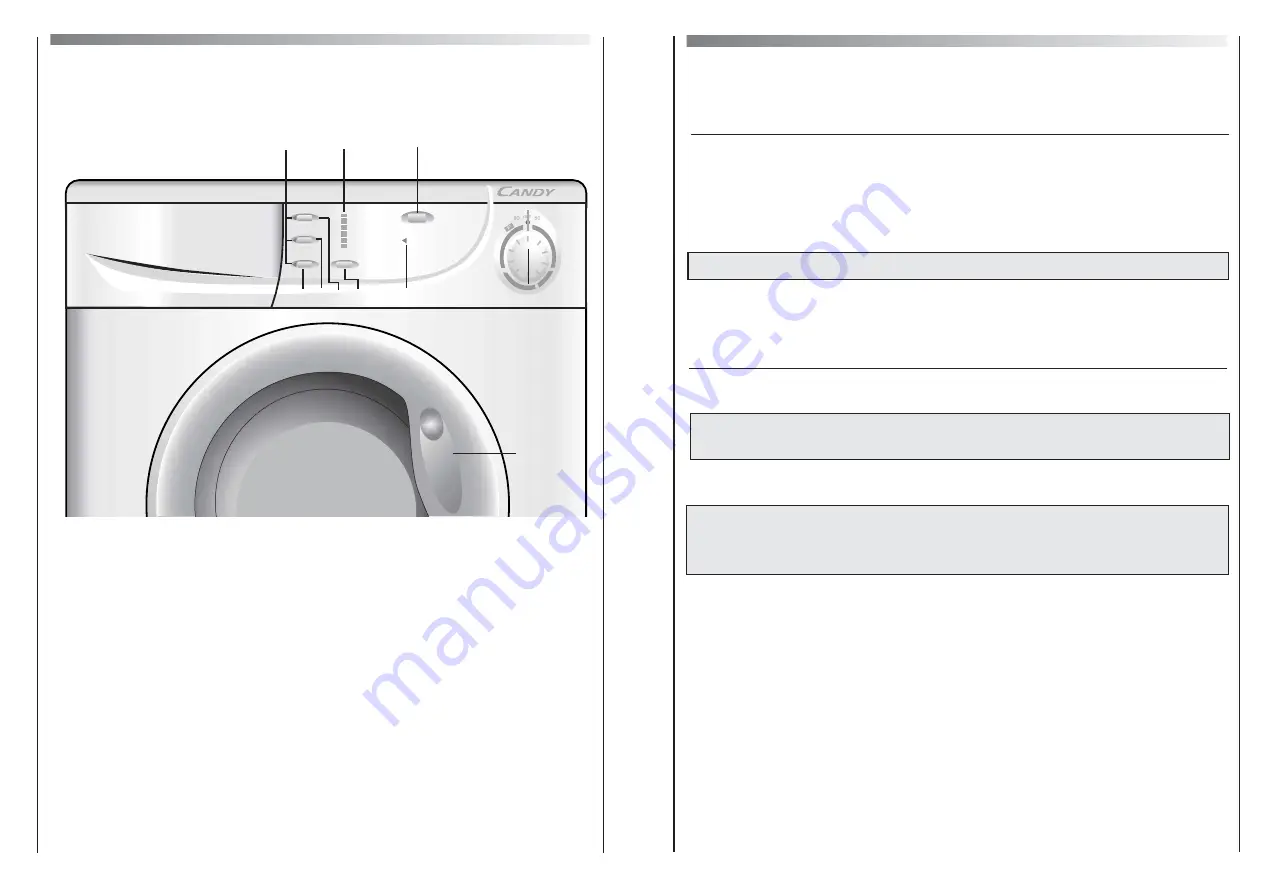 Candy Activa Smart Washing machine Instructions For Use Manual Download Page 4