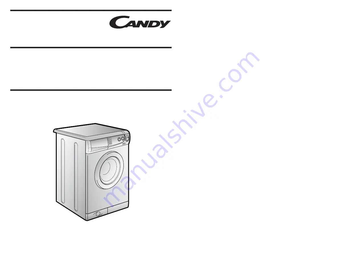 Candy AQ 125 Instructions For Use Manual Download Page 1