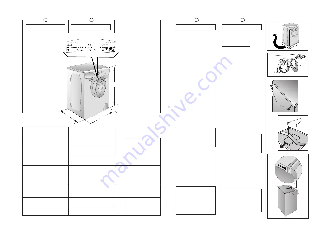 Candy AQUA 100F User Instructions Download Page 5