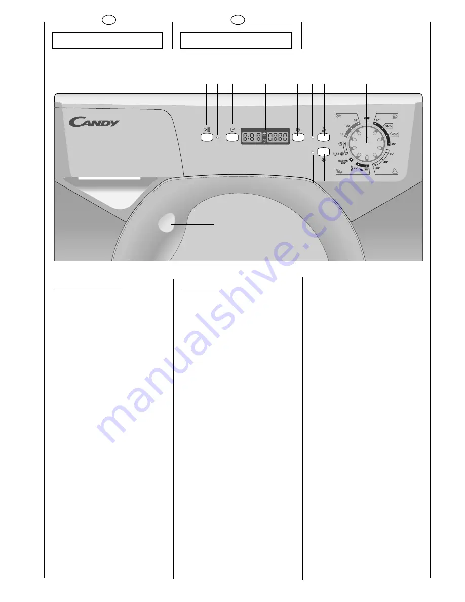 Candy AQUA 2D User Instructions Download Page 22