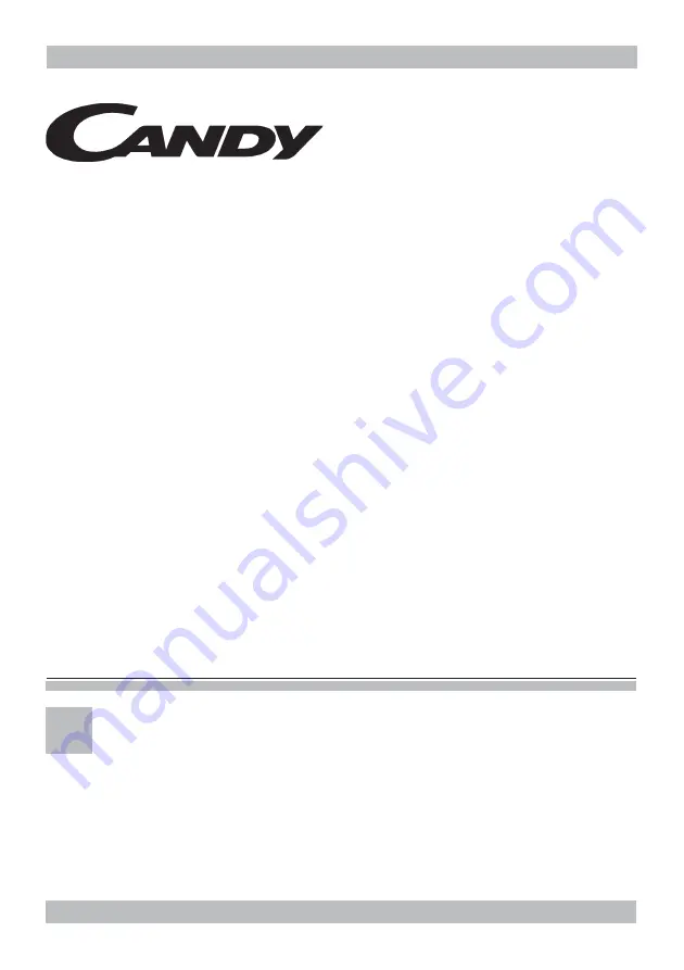 Candy CBG 640 Instructions For Installation And Use Manual Download Page 1