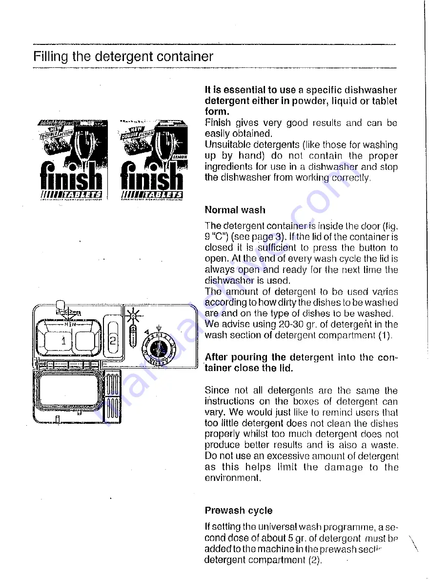 Candy CDW 254 User Instructions Download Page 13