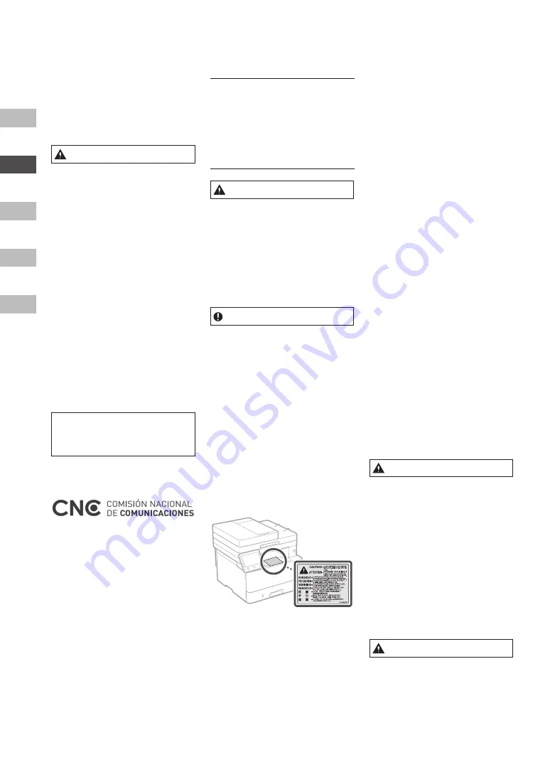 Canon 1238i II Important Safety Instructions Manual Download Page 8