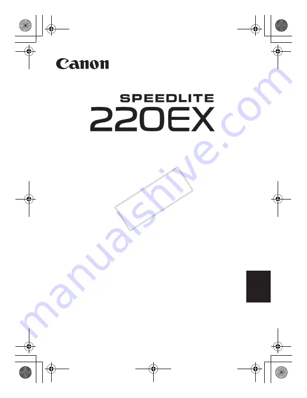 Canon 220EX - Speedlite - Hot-shoe clip-on Flash Скачать руководство пользователя страница 34