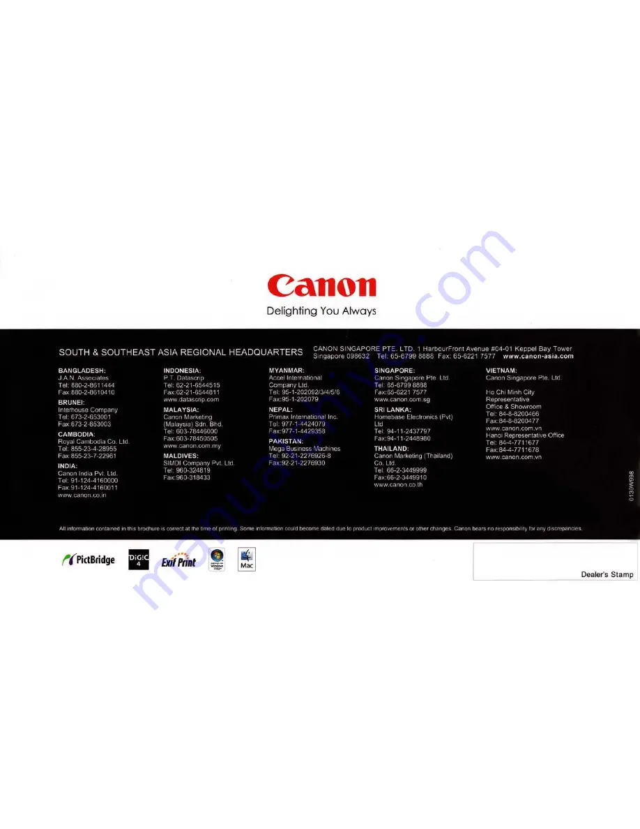 Canon 3473B001 Brochure Download Page 8