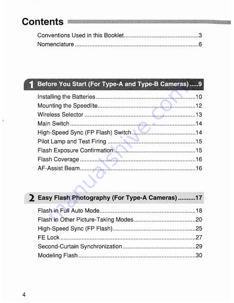 Canon 420EX - Speedlite - Hot-shoe clip-on Flash Instruction Manual Download Page 4