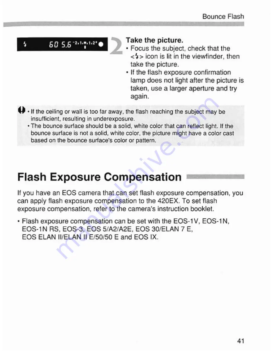 Canon 420EX - Speedlite - Hot-shoe clip-on Flash Instruction Manual Download Page 41