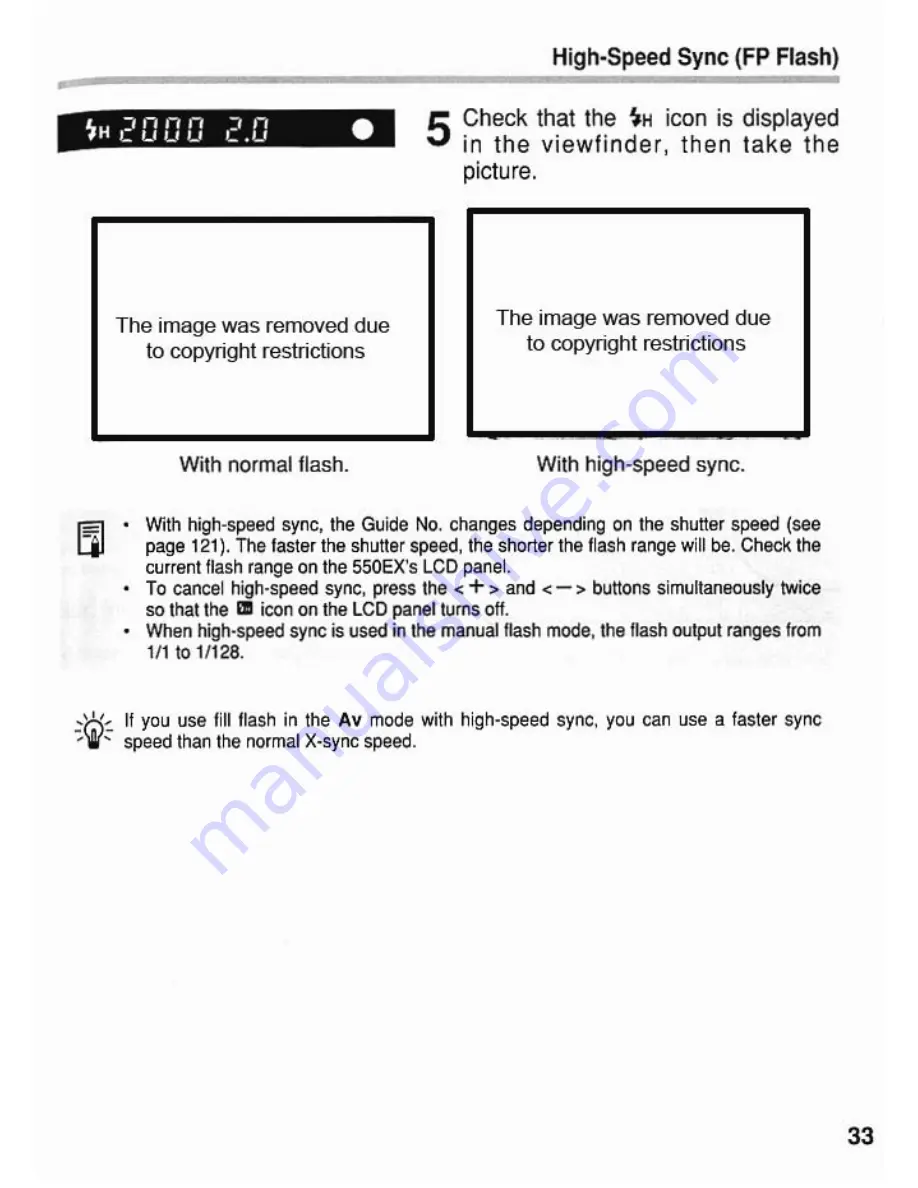 Canon 550EX - Speedlite - Hot-shoe clip-on Flash Instructions Manual Download Page 33