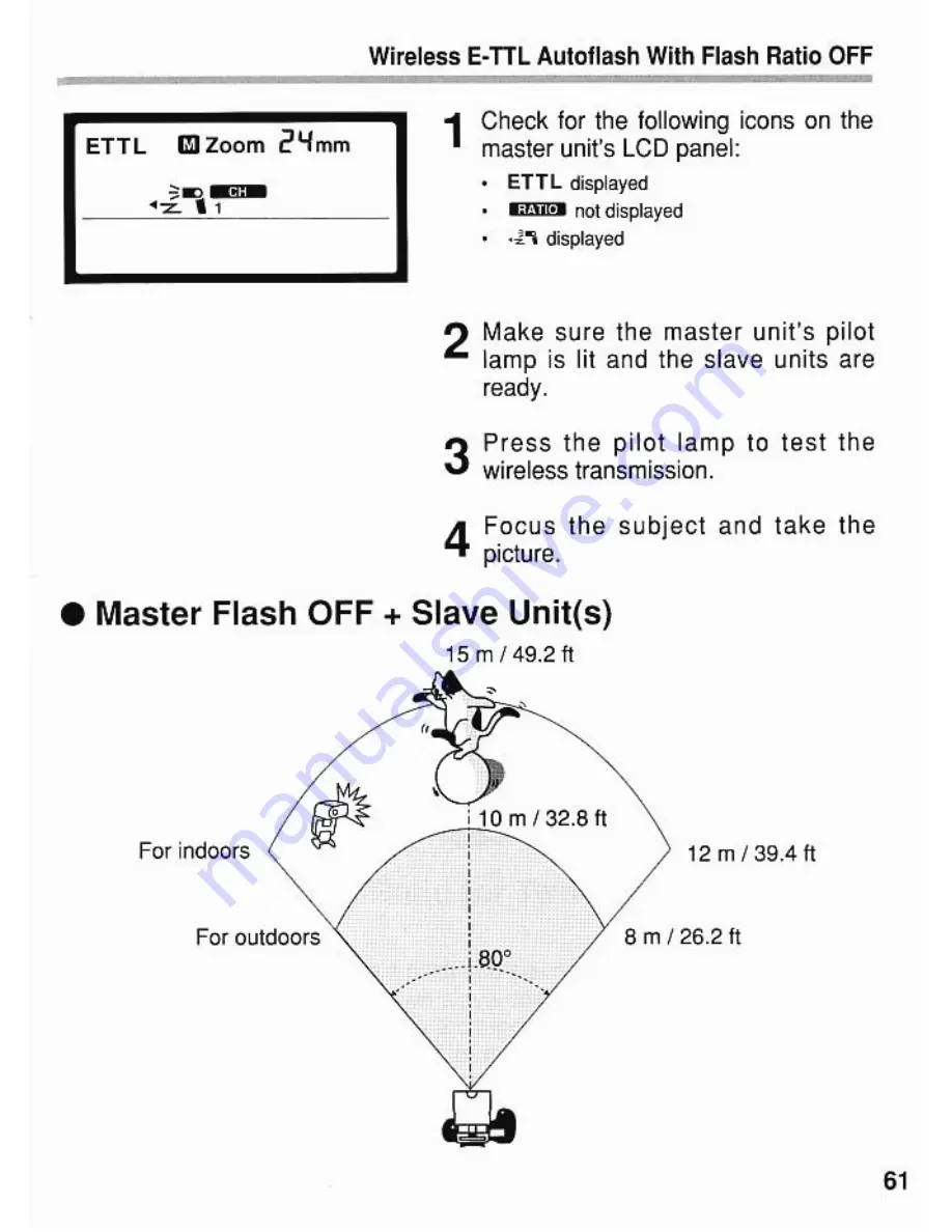 Canon 550EX - Speedlite - Hot-shoe clip-on Flash Instructions Manual Download Page 61