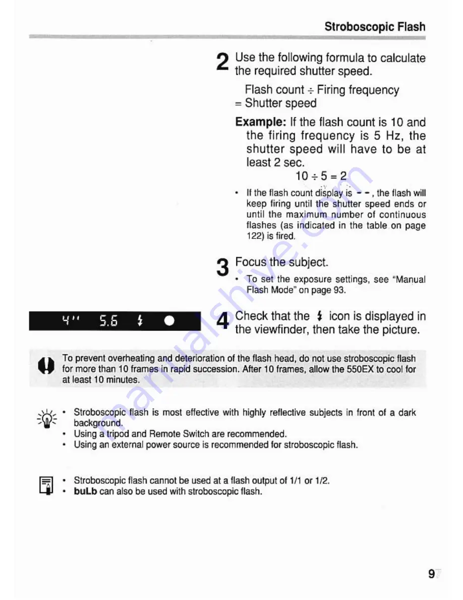 Canon 550EX - Speedlite - Hot-shoe clip-on Flash Instructions Manual Download Page 97