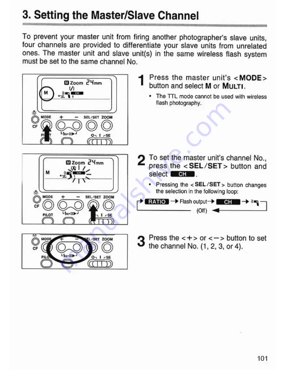 Canon 550EX - Speedlite - Hot-shoe clip-on Flash Instructions Manual Download Page 101