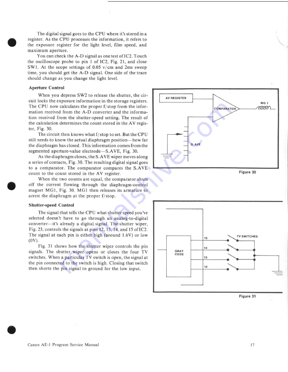 Canon AE-1 Service Manual Download Page 17