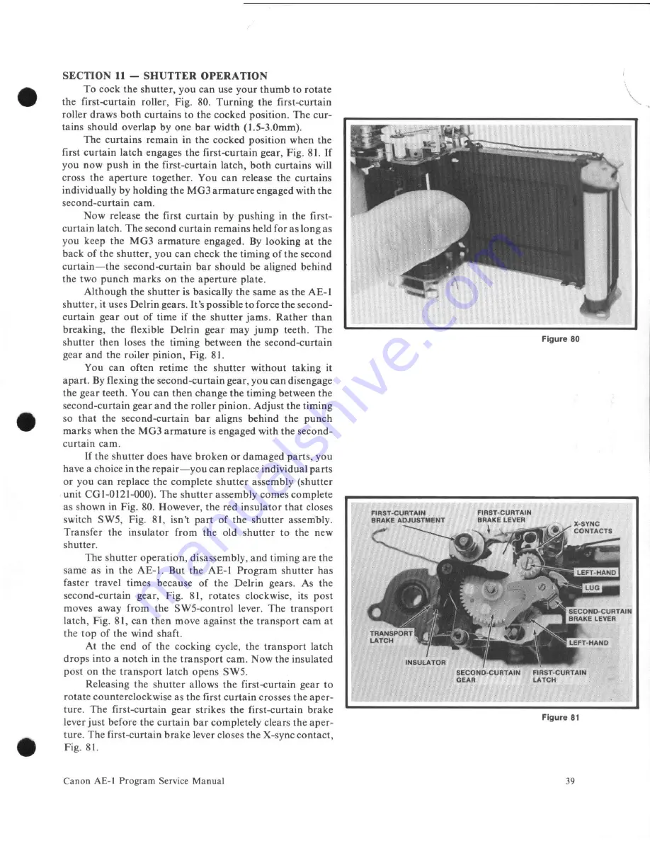 Canon AE-1 Service Manual Download Page 39