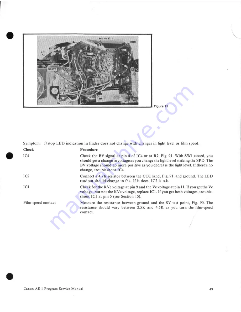 Canon AE-1 Скачать руководство пользователя страница 49