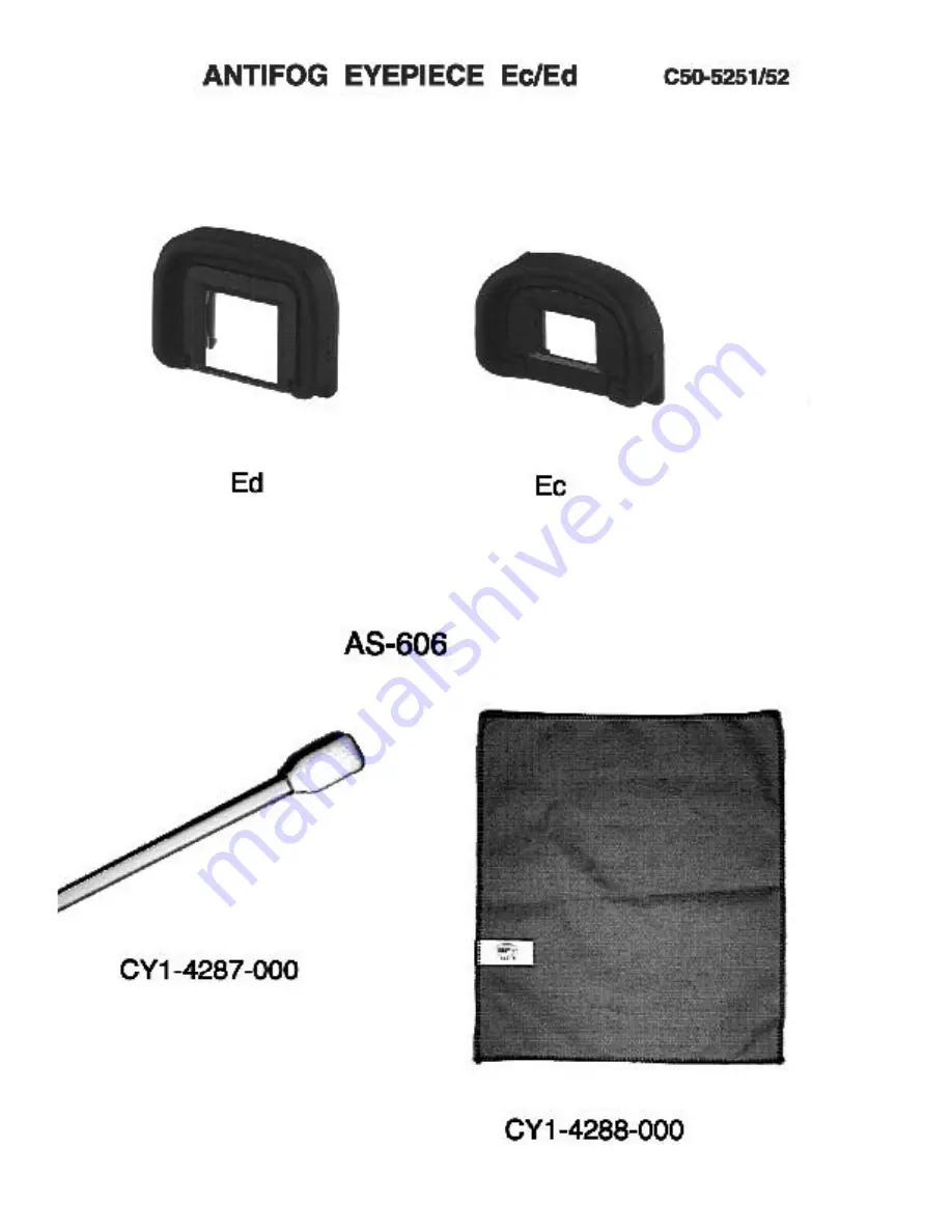 Canon ANTIFOG EYEPIECE Parts Catalog Download Page 2