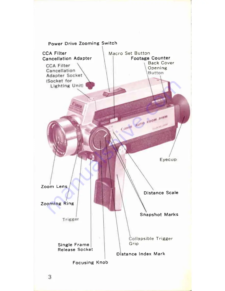 Canon Auto Zoom 318 M Скачать руководство пользователя страница 3