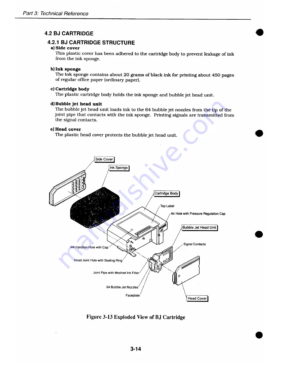 Canon BJ-10E Service Manual Download Page 82