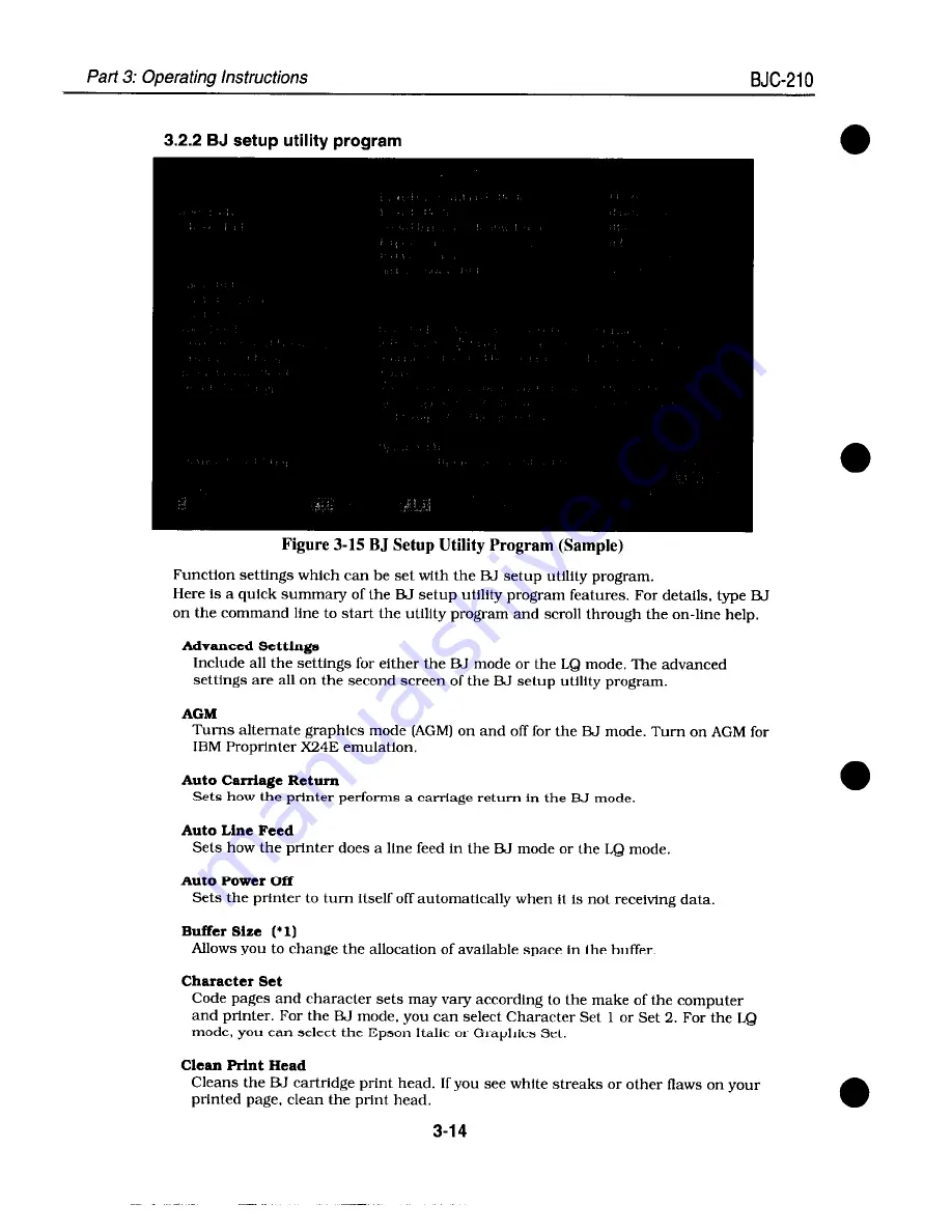 Canon BJC 210 Service Manual Download Page 54