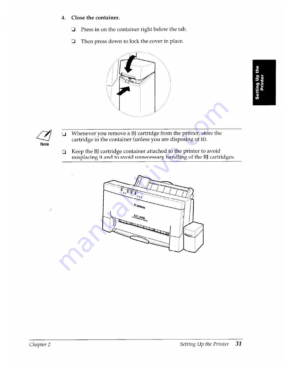 Canon BJC-4000 User Manual Download Page 35