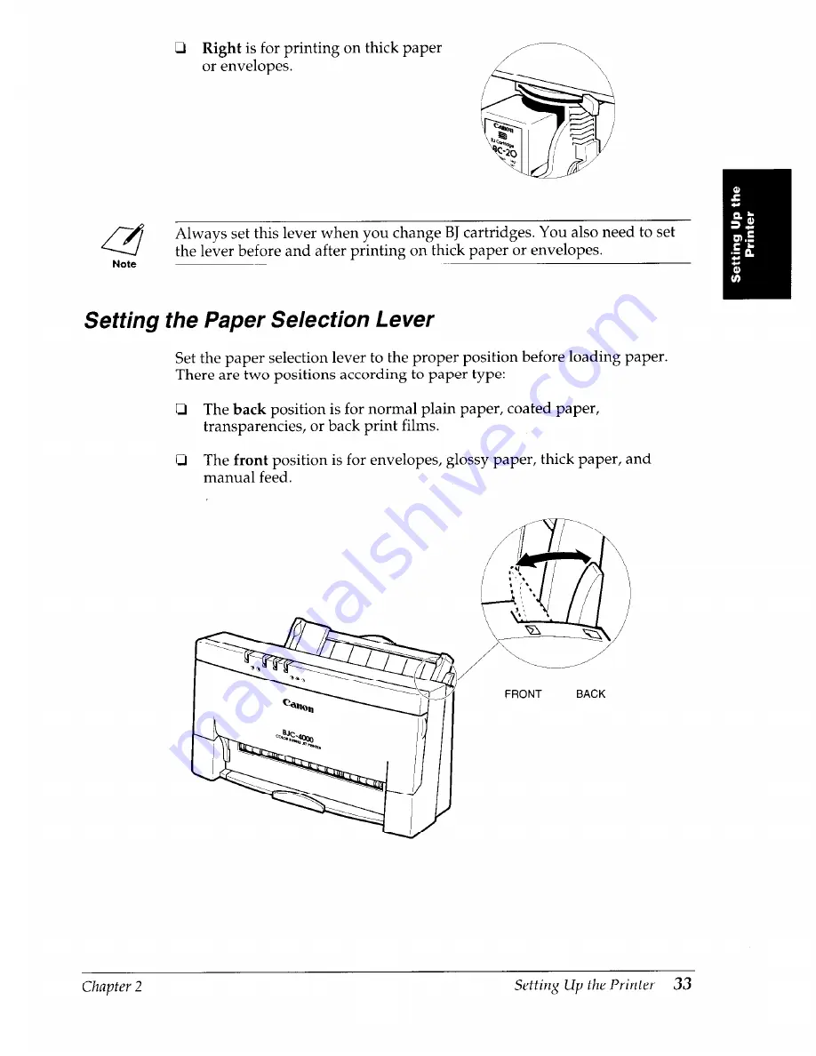 Canon BJC-4000 User Manual Download Page 37