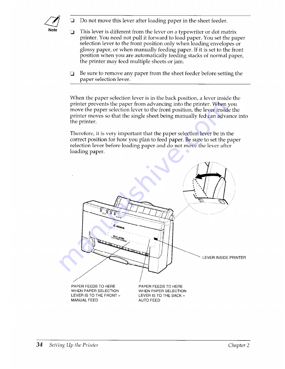 Canon BJC-4000 User Manual Download Page 38