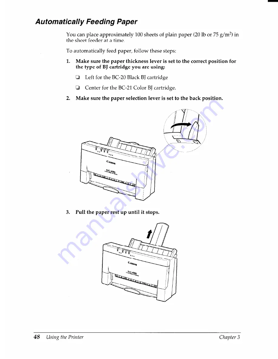 Canon BJC-4000 User Manual Download Page 52