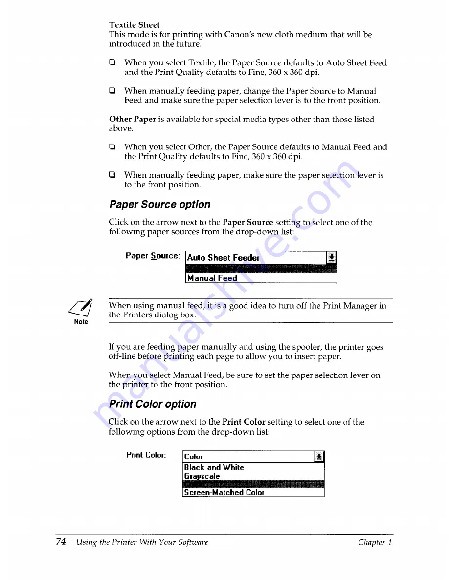 Canon BJC-4000 User Manual Download Page 78