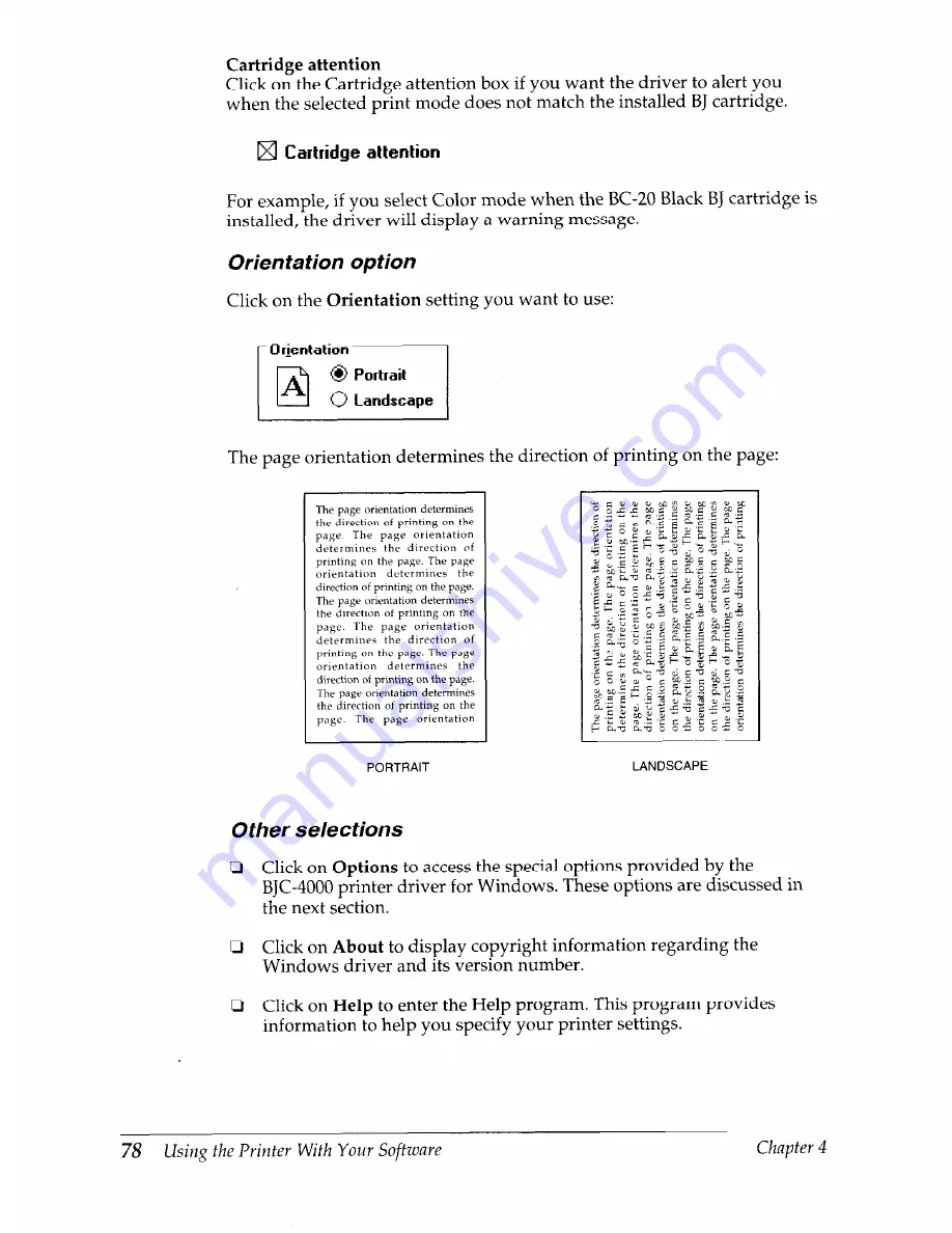 Canon BJC-4000 User Manual Download Page 82