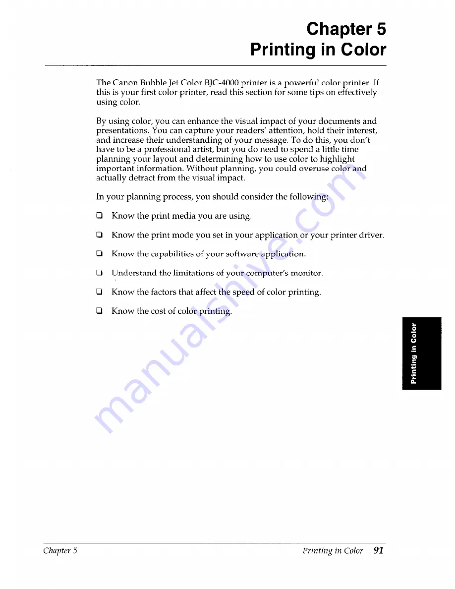 Canon BJC-4000 User Manual Download Page 95