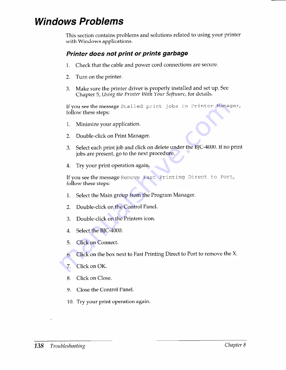 Canon BJC-4000 User Manual Download Page 142