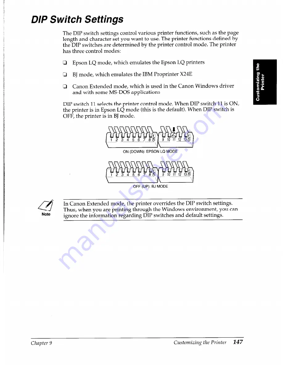 Canon BJC-4000 User Manual Download Page 151