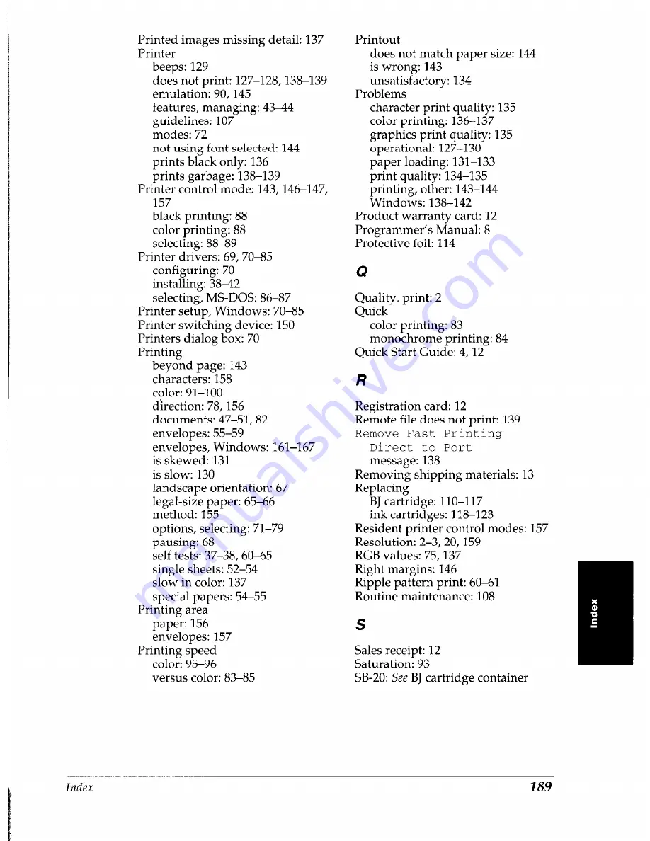 Canon BJC-4000 User Manual Download Page 193