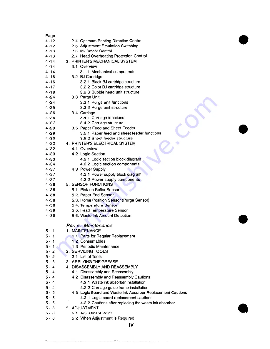 Canon BJC-4100 Service Manual Download Page 6