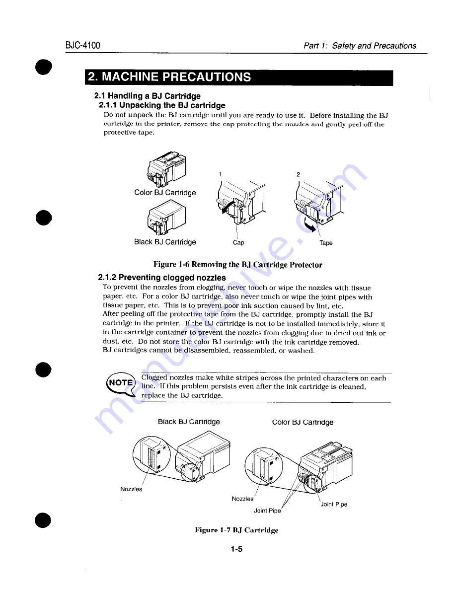 Canon BJC-4100 Скачать руководство пользователя страница 15