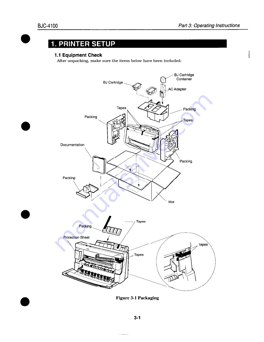 Canon BJC-4100 Service Manual Download Page 43