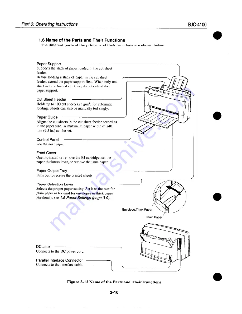 Canon BJC-4100 Service Manual Download Page 52