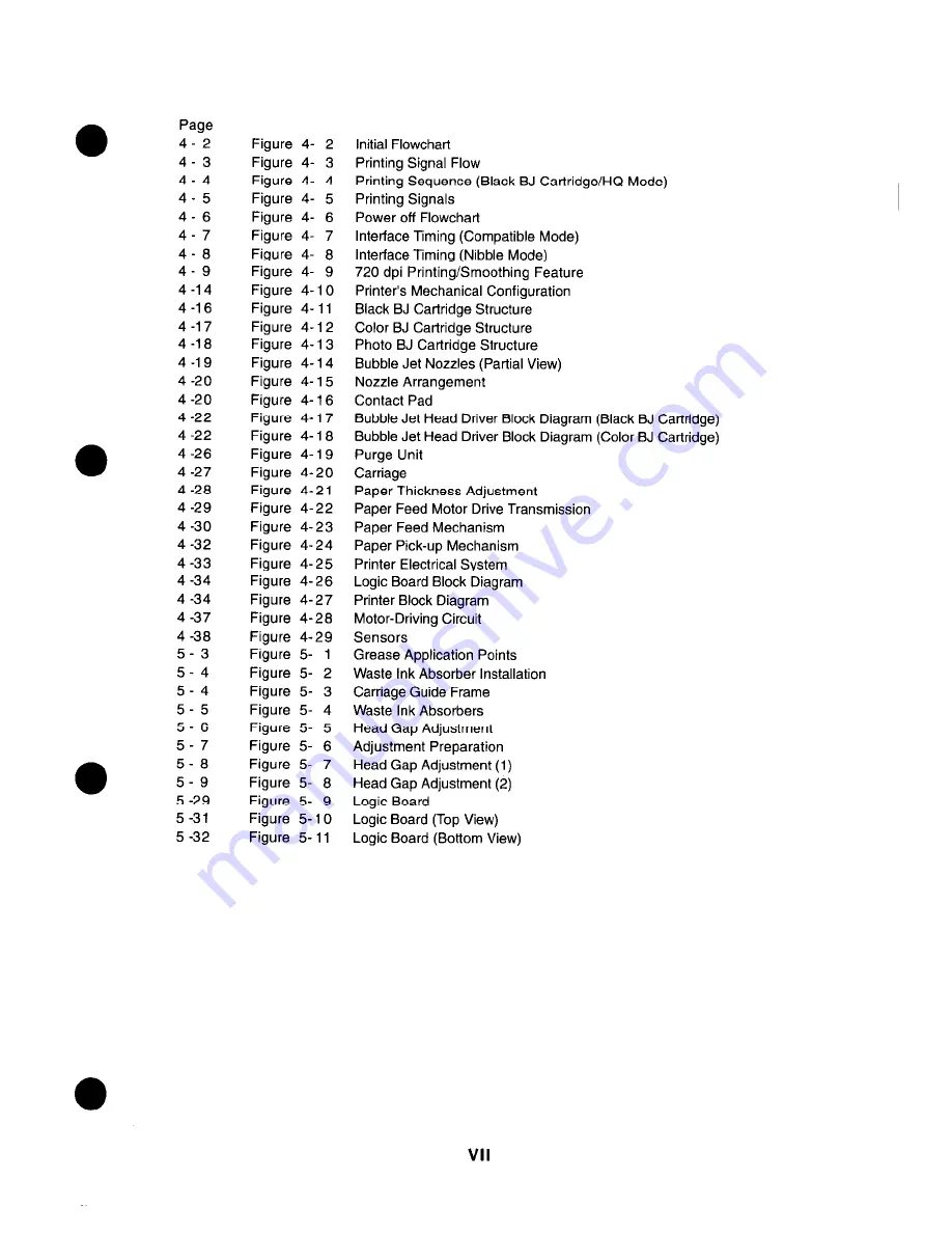 Canon BJC-4200 Color Bubble Jet Service Manual Download Page 9