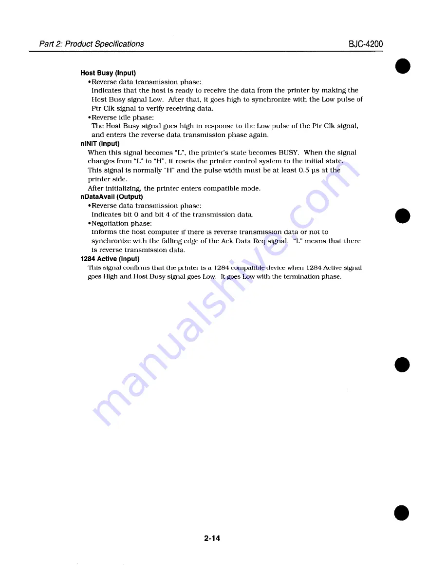 Canon BJC-4200 Color Bubble Jet Service Manual Download Page 36