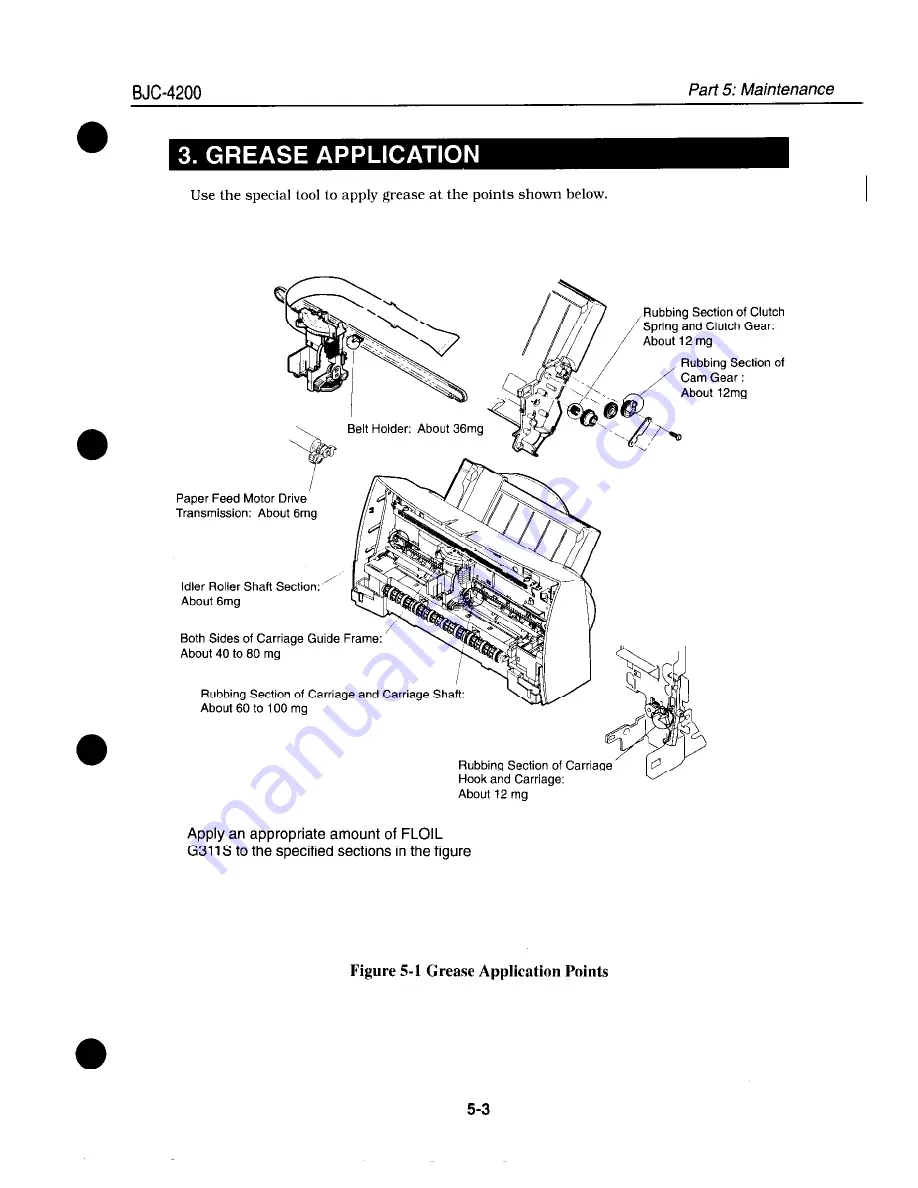 Canon BJC-4200 Color Bubble Jet Service Manual Download Page 108