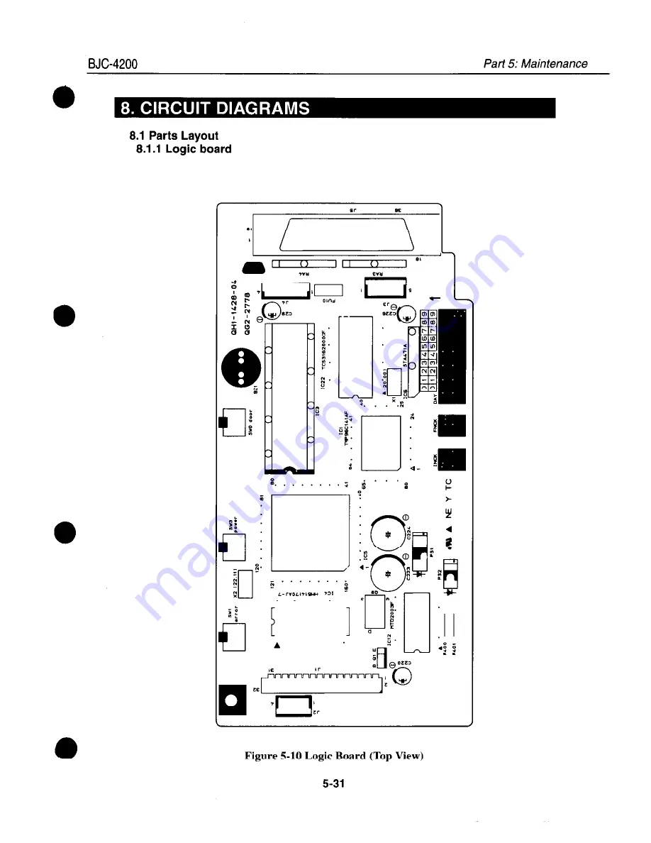 Canon BJC-4200 Color Bubble Jet Service Manual Download Page 136