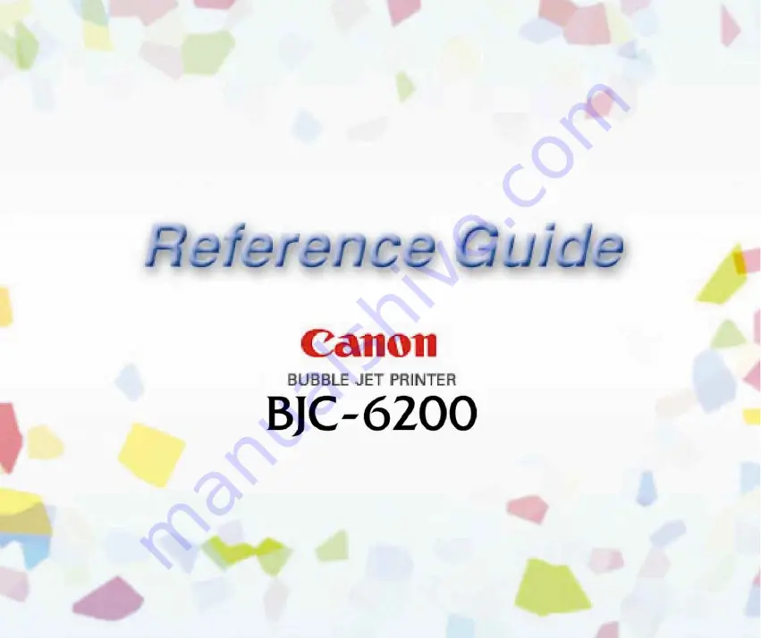 Canon BJC-6200 Скачать руководство пользователя страница 1