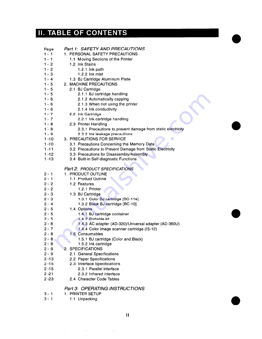 Canon BJC-80 Скачать руководство пользователя страница 4