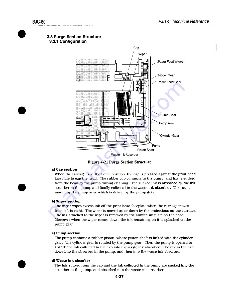 Canon BJC-80 Service Manual Download Page 105