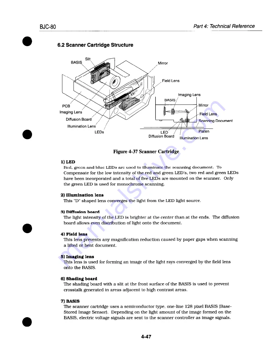 Canon BJC-80 Service Manual Download Page 125