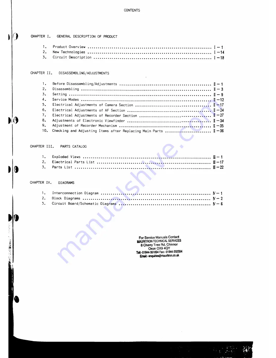 Canon Canovision 8 UC15E Service Manual Download Page 3