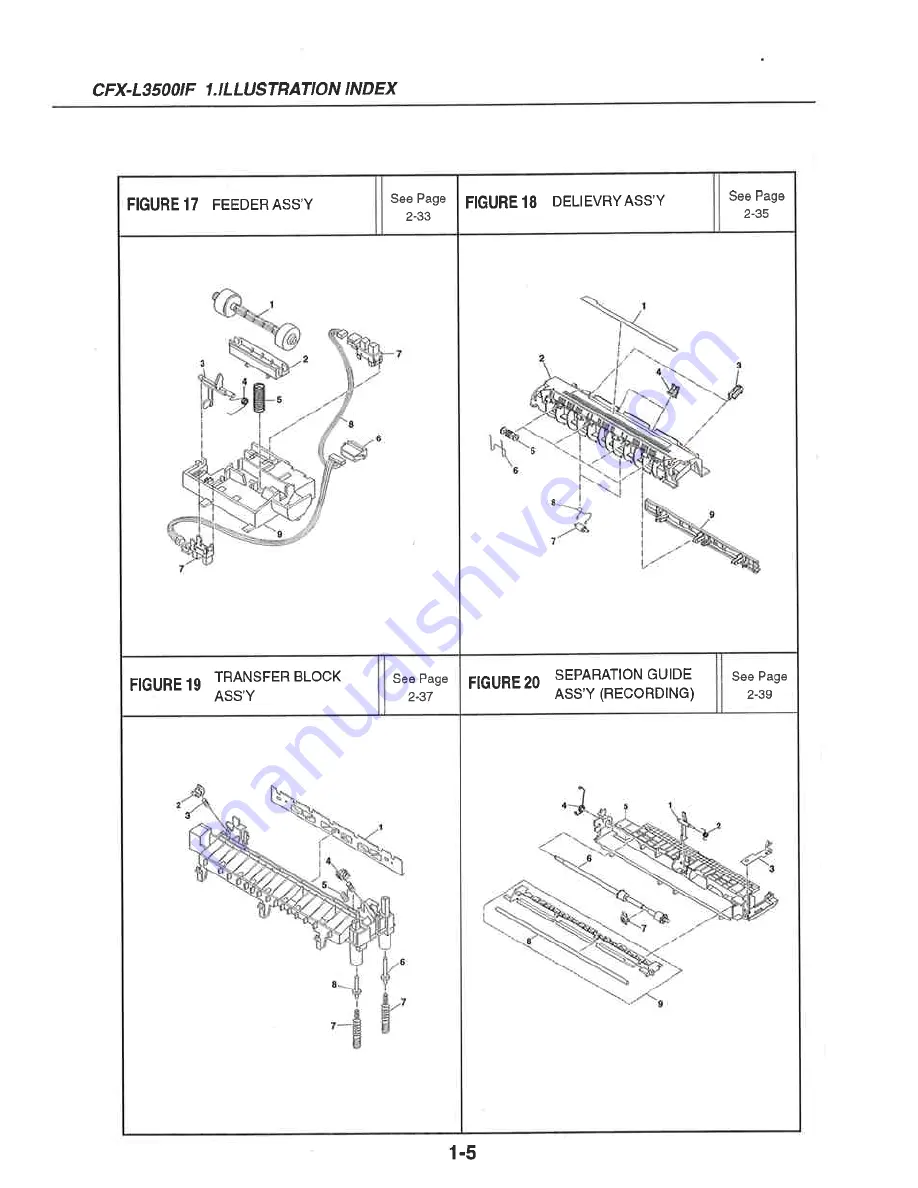 Canon CFX-L3500 IF Parts List Download Page 10