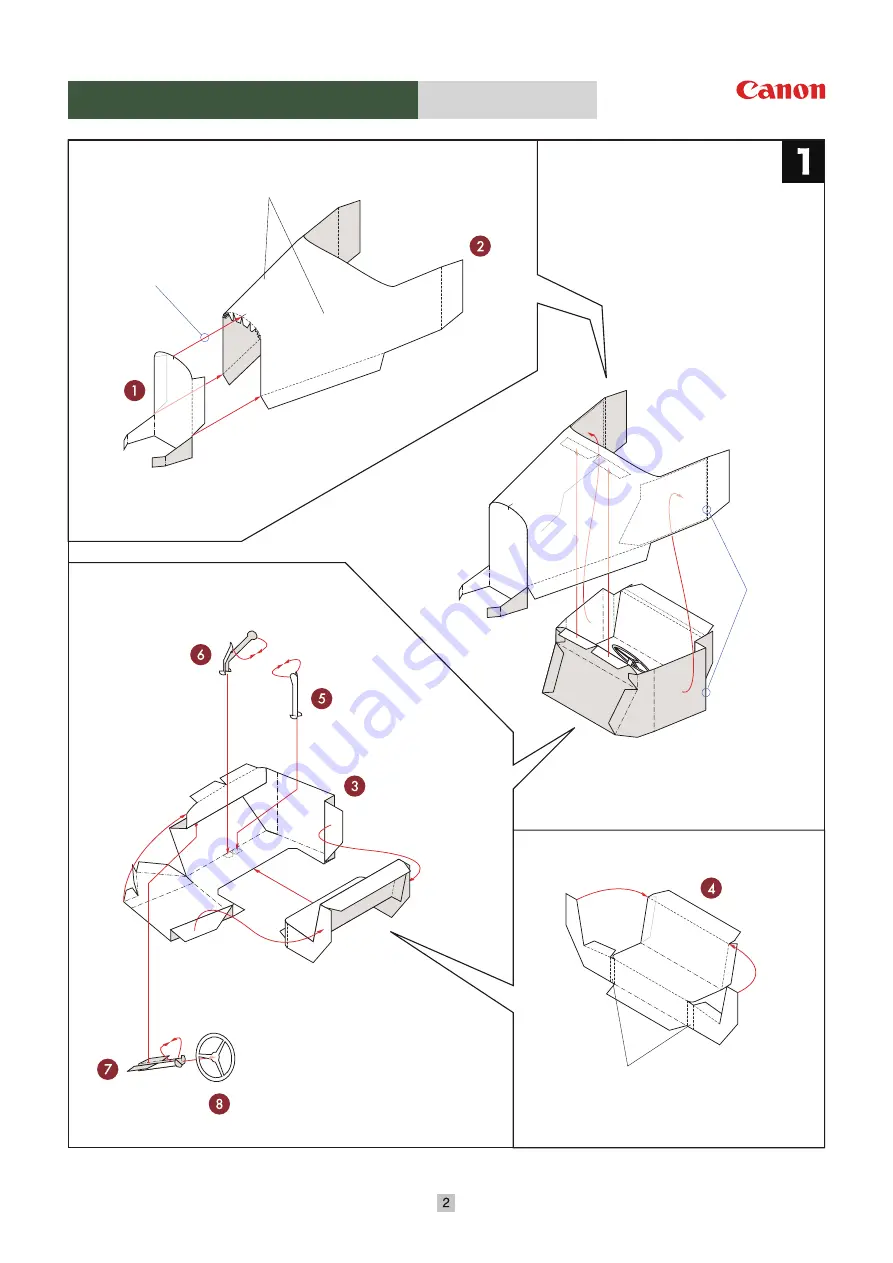 Canon Chevrolet Confederate Assembly Instructions Manual Download Page 2